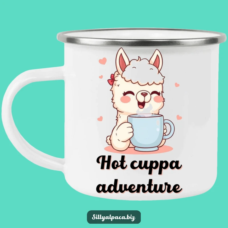 Funny Alpaca Camping Mug: Outdoor Brew Bliss - Durable & Hilarious Gift