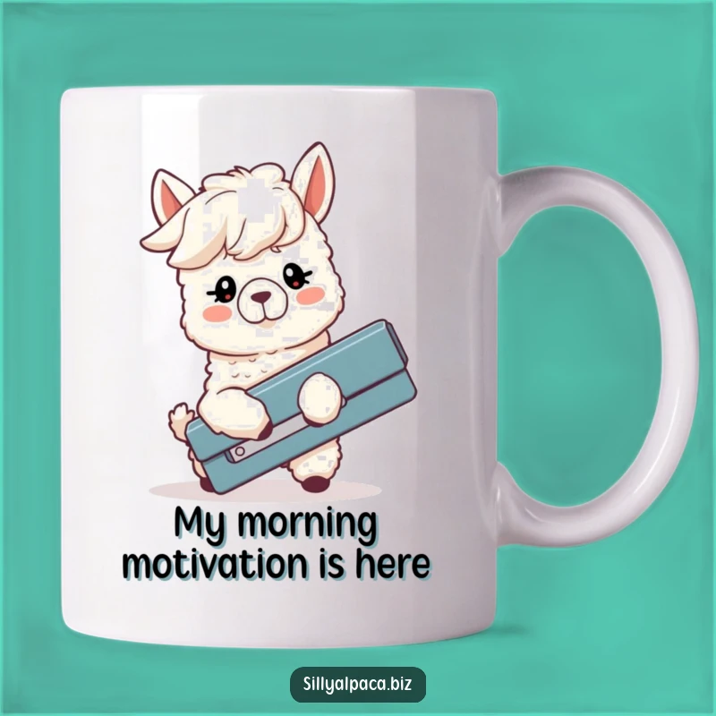 Funny Alpaca Stapler Struggle Mug: A Hilarious Office Gift for Colleagues