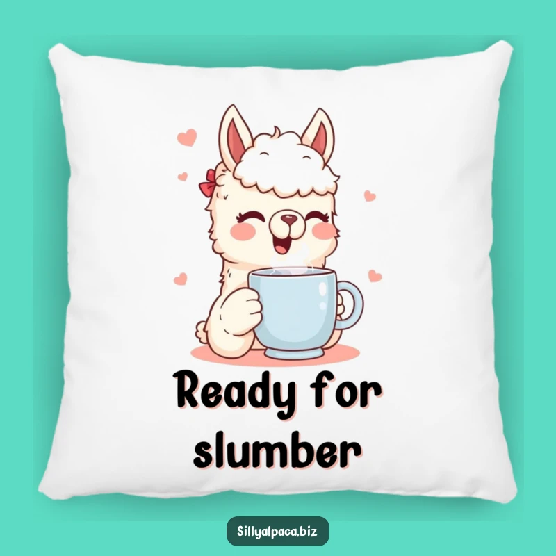 Funny Alpaca Pillow: Cozy Mug Snuggles - Soft & Hilarious Comfort Gift
