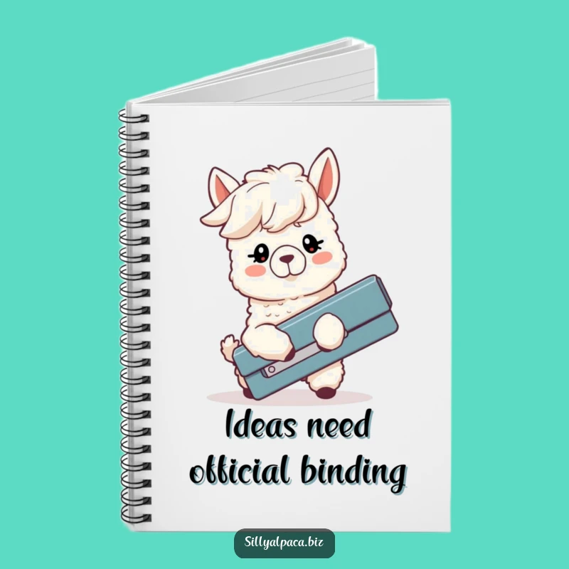 Funny Alpaca Stapler Struggle Notebook: Jot Down Your Hilarious Thoughts