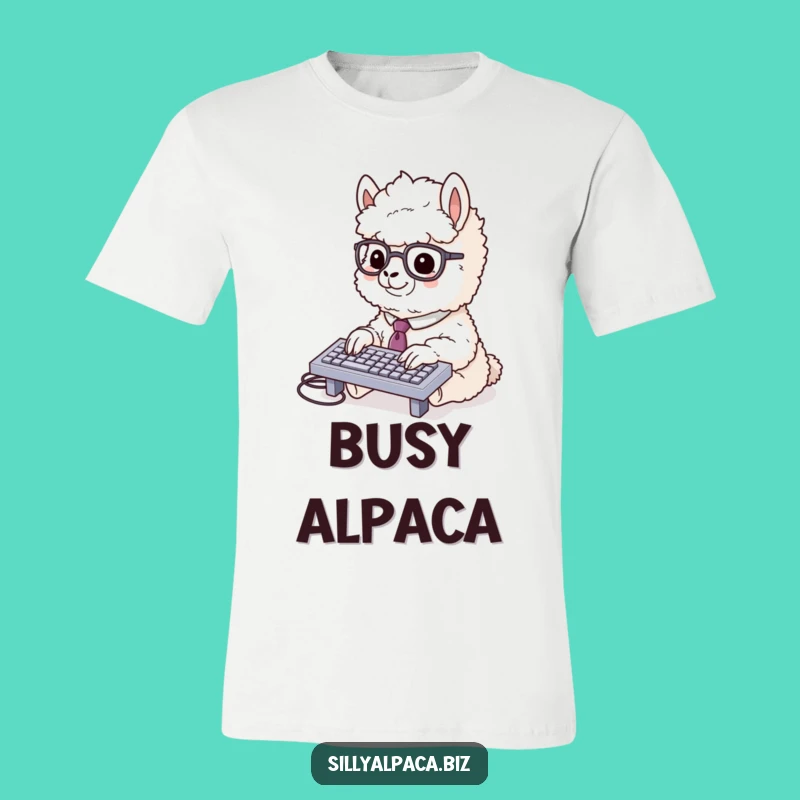 Funny Alpaca Office T-Shirt: Wear Your Productivity with Humor