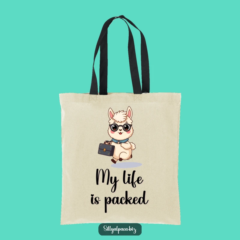 Funny Busy Alpaca Briefcase Tote Bag - Carry Your Ambition Gift